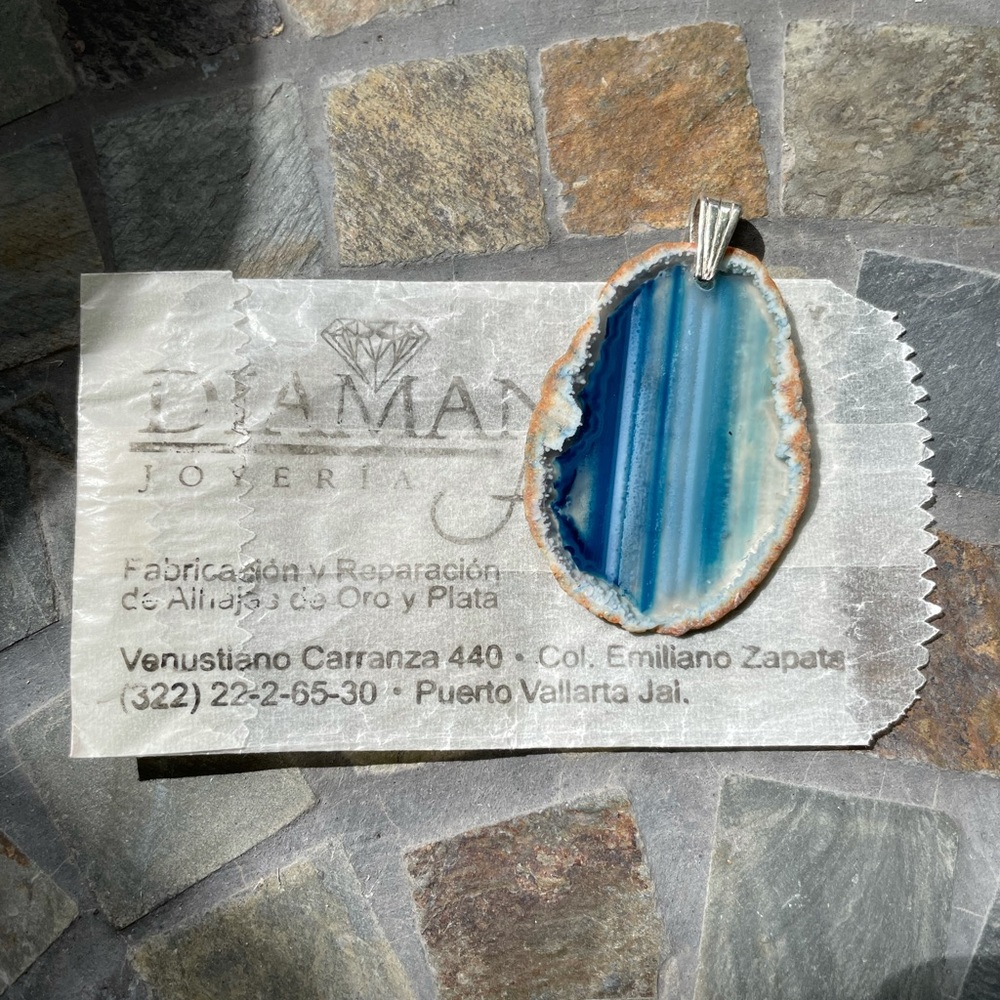 Agate Sterling Silver Pendant - Picture 6 of 10